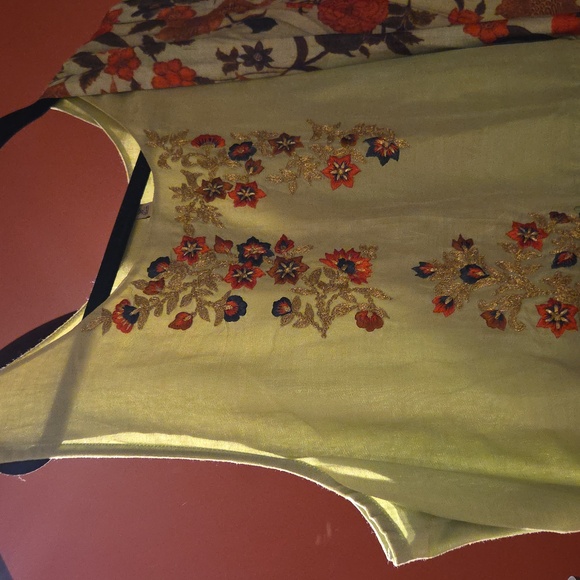 Cotton Anarkali/dress With Embroidered Duster - Picture 4 of 11